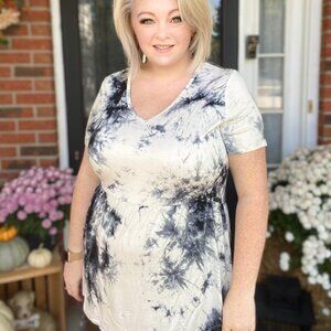 Sarah Ruffle Top - Tie Dye